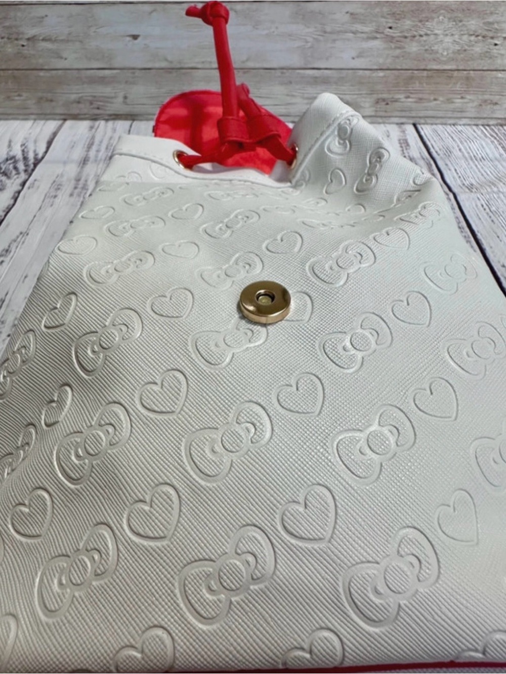 Hello Kitty Drawstring Backpack Purse - Picture 12 of 15